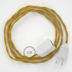  Mustard Rayon fabric TM25 2P 10A Extension cable Made in Italy - allights - 10 490 Ft