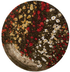  Spring Flowers, színes, kerek bársonyos felületű, kézi csomózású prémium szőnyeg 250cm