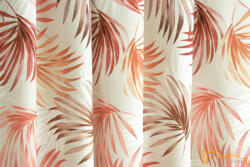  (6 minta) Celtic-Ibiscus-bézs alapon korall színű pálmalevél