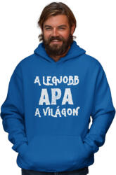  Legjobb apa a világon - Kapucnis Pulóver (legapvikp4)