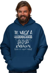  Legszerencsésebb apa a világon - Kapucnis Pulóver (941492)