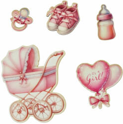  Nyomtatott dekorkarton - Baba csomag - lány 5db/csomag - kosarbolt