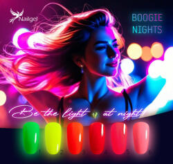 Boogie Nights 6 db-os gél lakk készlet ajándék margarétával
