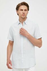 Pepe Jeans len ing galléros, regular - kék S