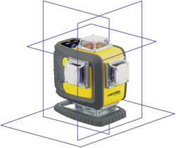 Nivel System Nivela laser in cruce Nivel System CL4D-P, 4D, Multifunctionala, laser rosu, 4 planuri laser (360 grade) (CL4D-P)