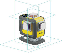 Nivel System Nivela laser in cruce Nivel System CL4D-B, 4D, Multifunctionala, laser rosu, 4 planuri laser (360 grade) (CL4D-B)