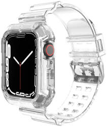 SmartWatcherz Átlátszó Szilikon Apple Watch Szíj és Tok Átlátszó, 38mm, 40mm, 41mm (95547-95575)