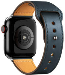 SmartWatcherz Simple Leather Apple Watch Bőr Szíj Midnight Blue, 42, 44, 45, 49mm (9615-12167)