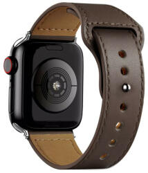 SmartWatcherz Simple Leather Apple Watch Bőr Szíj Sötétbarna, 42, 44, 45, 49mm (9615-28113)
