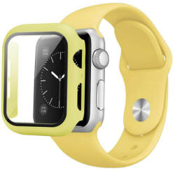SmartWatcherz Szilikon Apple Watch Szíj és Tok (Azonos Színben) Sárga, S/M, 44mm (9016-41341)