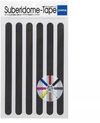 Car Boy Co Ltd Japan Banda adeziva antiderapanta, din granule abrazive, tip fasii, 6 buc, 28cm, 3+1 Gratuit Negru