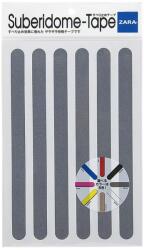Car Boy Co Ltd Japan Banda adeziva antiderapare, din granule abrazive, tip fasii, 6 buc, 28cm Gri