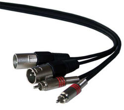 Ibiza Sound Cablu 2rca Tata 2xlr Tata 1.50m (cm1.5rx-2)