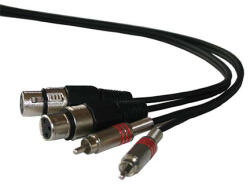 Ibiza Sound Cablu 2rca Tata 2xlr Mama 3m (cm3rxf-2)