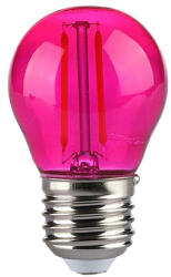 V-TAC Bec led g45 e27 2w cu filament lumina roz V-tac (SKU-217410)