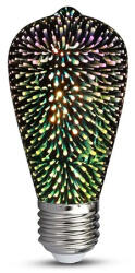 V-TAC Bec Led St64 E27 3w Cu Filament 3000k Alb Cald Model 3d (sku-212705) - artledconcept