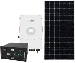 V-TAC Kit Panou Fotovoltaic 30mm 10kw + Invertor + Baterie (sku-100172)