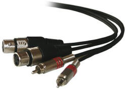 Ibiza Sound Cablu 2rca Tata 2xlr Mama 5m (cm5rxf-2)