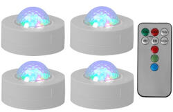 Party Pachet 4 mini astro rgb cu stroboscop si telecomanda (PARTY-4ASTRO)