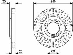 Bosch Disc frana BOSCH 0 986 479 V88 (0 986 479 V88) - automobilus