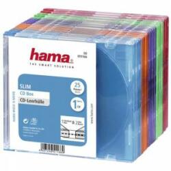Hama Cutii CD subțiri pentru discuri Hama, pachet de 25, colorate