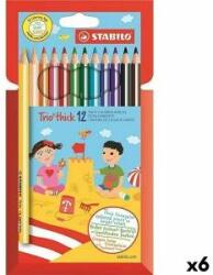 STABILO Creioane culori Stabilo Trio Tick Multicolor (6 Unități)