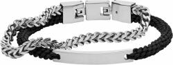 Fossil Brățară dublă din oțel JF03325040