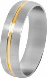 Troli Inel din oțel cu bandă aurie 62 mm