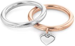Calvin Klein Romantic set bicolor de inele din oțel Captivate 35000327 52 mm