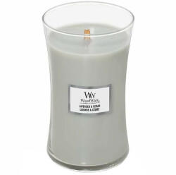 WoodWick Lumânare parfumată vază mare Lavender & Cedar 609, 5 g