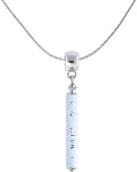 Lampglas Colier alb Ice vârf cu argint pur in perla Lampglas NPR23