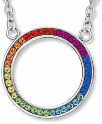 CRYSTalp Colier din otel colorat cu cristale Rainbow Chakra 30394. MLT. E