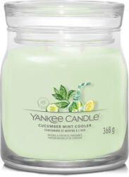 Yankee Candle Lumânare aromatică Signature sticla medie Cucumber Mint Cooler 368 g