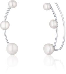 JwL Luxury Pearls Cercei longitudinali din argint cu perle de râu JL0794