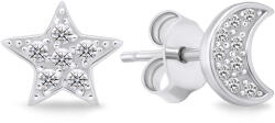 Brilio Silver Cercei asimetrici din argint cu pietre de zircon EA616W