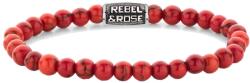 Rebel&Rose Brățară cu margele Red Delight Vintage RR-60118-V 17, 5 cm - M