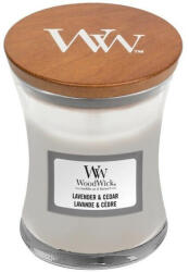 WoodWick Lumânare parfumată în vază Lavender & Cedar 85 g
