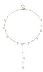 Oliver Weber Colier stilat placat cu aur cu perle sintetice 12311G