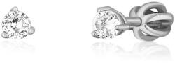 JVD Cercei fermecători argintii cu zircon SVLE1501XH2BI 0, 6 cm