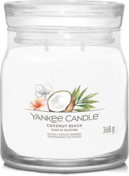Yankee Candle Lumânare aromată Signature sticla medie Coconut Beach 368 g