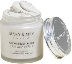 MARY & MAY Mască de față iluminatoare Lemon Niacinamide Glow Wash off Pack 125 g Masca de fata