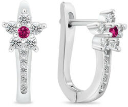 Brilio Silver Gyönyörű ezüst fülbevaló cirkónium kövekkel EA1005WR