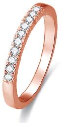 Beneto Rózsaszín aranyozott ezüst gyűrű AGG188 kristályokkal 60 mm