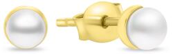 Brilio Elegáns fülbevaló sárga aranyból gyönggyel EA981YAU - vivantis