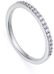 Viceroy Elegáns ezüst gyűrű átlátszó cirkónium kővel Clasica 9118A014 52 mm