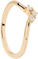 PDPAOLA Bájos aranyozott gyűrű cirkónium kővel Mini Crown Essentials AN01-826 50 mm