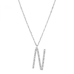 Rosato Ezüst nyaklánc medállal N betű medállal Cubica RZCU14 (lánc, medál) - vivantis