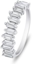 Brilio Silver Csillogó ezüst gyűrű átlátszó cirkónium kövekkel RI096W 52 mm