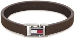 Tommy Hilfiger Barna bőr karkötő acél csattal 2790430