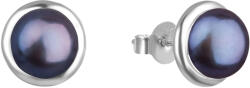 Beneto Elegáns ezüst fülbevaló sötét gyöngyökkel AGUP2686P - vivantis